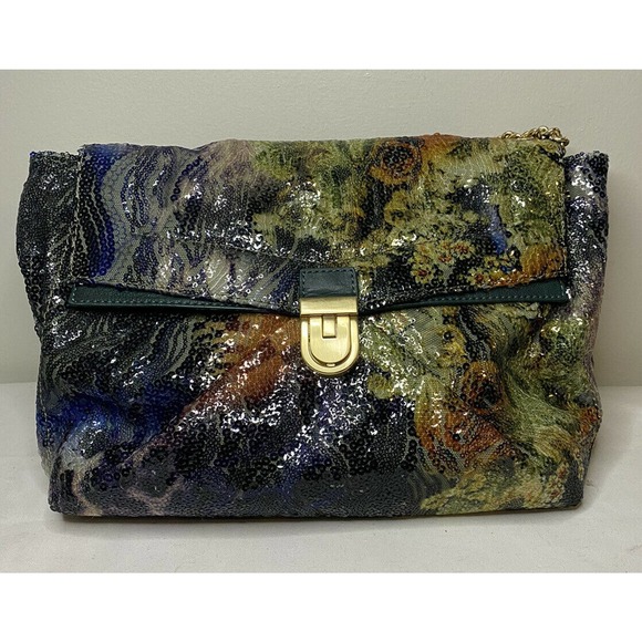 J.Crew Collection sequin Fanfare shoulder bag handbag purse - Picture 2 of 12